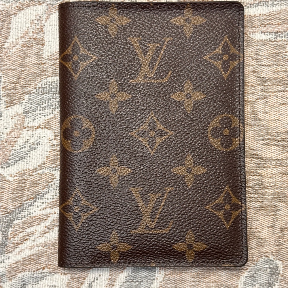 Louis Vuitton Brown Leather Passport Holder